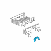 OEM GMC Sierra 3500 Panel-Pick Up Box Wheelhouse Diagram - 15769604