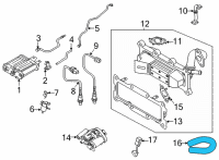 OEM Hyundai Hose Assembly-EGR Cooler Diagram - 25474-2S010
