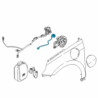 OEM 2019 Hyundai Ioniq Push Opener-Fuel Filler Door Diagram - 81560-G7000
