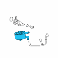 OEM 2010 Ford Explorer Oil Cooler Diagram - 1L2Z-6A642-FA