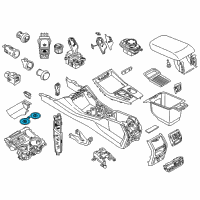 OEM BMW X4 Rubber Insert, Drink Holder Diagram - 51-16-9-363-804