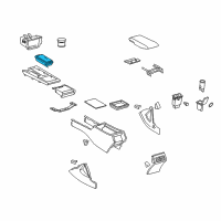 OEM 2010 Toyota Camry Cup Holder Diagram - 55620-06250