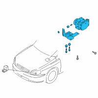 OEM 2001 Kia Rio Hydraulic Unit Assembly Diagram - 0K30C437AZ