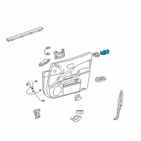 OEM 2009 Lexus GS460 Master Switch Assembly Diagram - 84040-30160