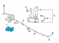 OEM 2022 Hyundai Kona Electric ULTRASONIC SENSOR ASSY-FBWS Diagram - 95720-G3100-CA