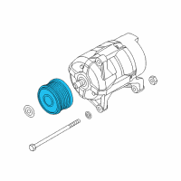 OEM 2014 Ram ProMaster 3500 Pulley-Alternator Diagram - 68101930AA