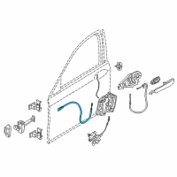 OEM BMW 740e xDrive Bowden Cable, Door Opener, Front Diagram - 51-21-7-337-997