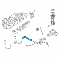 OEM 2018 Ram 1500 Hose-Fuel Filler Diagram - 68322805AB