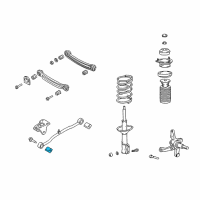 OEM 2003 Hyundai Accent Bush-Trailing Arm Diagram - 55116-25000