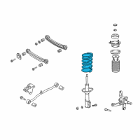 OEM 2005 Hyundai Accent Spring-Rear Diagram - 55330-25500