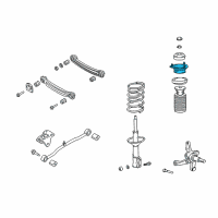 OEM Hyundai Accent Suspension Strut Mount Diagram - 55320-25000