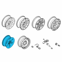 OEM 2014 Ford F-150 Wheel, Alloy Diagram - AL3Z-1007-H