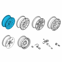 OEM 2013 Ford Expedition Wheel, Alloy Diagram - 9L3Z-1007-G