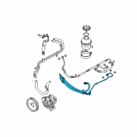 OEM 2006 BMW M6 Return Pipe Diagram - 32-41-2-283-095