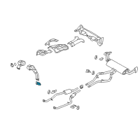 OEM 2015 BMW 650i xDrive Holder Catalytic Converter Near Engine Diagram - 18-32-7-619-011