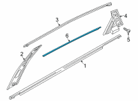 OEM 2021 Kia K5 MOULDING-Rr Dr OPNG Diagram - 831E0L3000