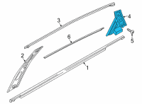 OEM 2021 Kia K5 GARNISH Assembly-Rr Dr R Diagram - 83270L2010