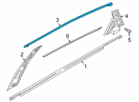 OEM 2022 Kia K5 MOULDING Assembly-Rr Dr Diagram - 83850L3000