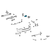 OEM 2008 Lexus LS460 Sensor, Ultrasonic, NO.1 Diagram - 89341-50060-E1