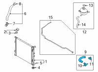 OEM Kia Carnival Hose Assembly-Radiator, U Diagram - 25414R0100