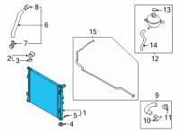 OEM Kia Carnival Radiator Assy Diagram - 25310R0150