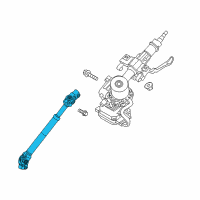 OEM 2013 Hyundai Santa Fe Sport Joint Assembly-Steering Diagram - 56400-4Z000