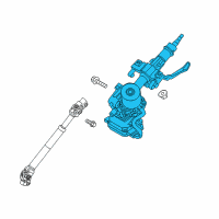 OEM Kia Sorento Column Assembly-Upper Diagram - 563101U600