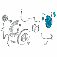 OEM BMW X6 CALIPER HOUSING RIGHT Diagram - 34-10-6-891-328