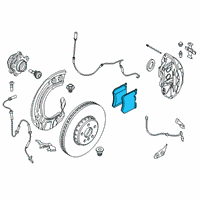 OEM 2019 BMW X5 Brake Pad Set Diagram - 34-10-6-888-459