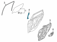 OEM 2022 Hyundai Elantra Channel Assembly-Rear Door Rear, RH Diagram - 83560-AB000