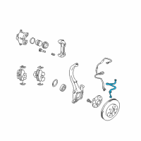 OEM 2000 Hyundai Sonata Sensor-Abs Front Wheel , LH Diagram - 95670-38000