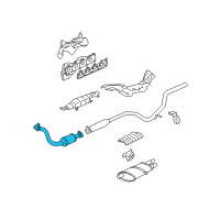 OEM 2005 Chevrolet Classic 3Way Catalytic Convertor Assembly (W/ Exhaust Manifold P Diagram - 15141629