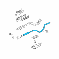 OEM 2005 Chevrolet Cavalier Exhaust Intermediate Pipe Diagram - 93439367