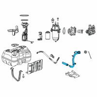 OEM 2014 Ram ProMaster 2500 Tube-Fuel Filler Diagram - 57008531AA