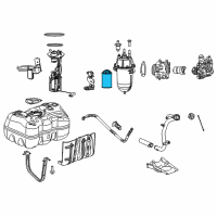 OEM 2017 Ram ProMaster 1500 Element-Fuel Filter Diagram - 68223662AA