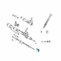 OEM 2003 Toyota RAV4 Outer Tie Rod Diagram - 45047-49025