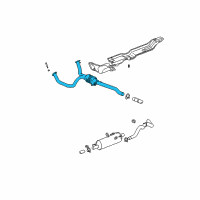 OEM 2002 Dodge Ram 1500 Converter-Exhaust Diagram - 52103462AD