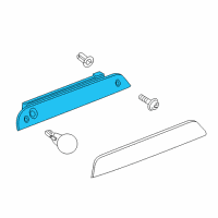 OEM Saturn Lamp Asm, High Mount Stop Diagram - 10367401