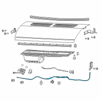 OEM 2018 Ram ProMaster 2500 Cable-Hood Release Diagram - 68226090AA