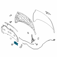 OEM Ford Fiesta Latch Diagram - D2BZ-16700-B