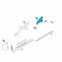 OEM 2016 Hyundai Genesis Coupe Trim Assembly-Center Pillar Upper RH Diagram - 85840-2M600-9P