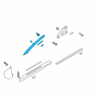 OEM Hyundai Genesis Coupe Trim Assembly-Front Pillar LH Diagram - 85810-2M600-X6