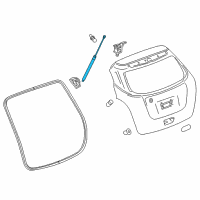 OEM 2020 Chevrolet Trax Lift Cylinder Diagram - 42723068