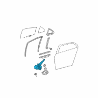 OEM 2014 Lexus ES300h Regulator Sub-Assembly Diagram - 69804-52090