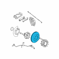 OEM 2022 GMC Savana 3500 Rotor Diagram - 84587921