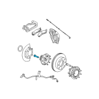 OEM 2006 GMC Sierra 3500 Wheel Bolt Diagram - 11561148