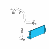 OEM 2018 Buick Regal Sportback Intercooler Diagram - 84208078