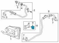 OEM Cadillac Clip-Trans Oil Cooler Pipe Diagram - 10415915