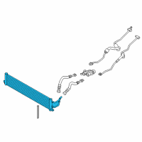 OEM 2019 BMW 750i Automatic Transmission Oil Cooler Diagram - 17-21-8-619-388