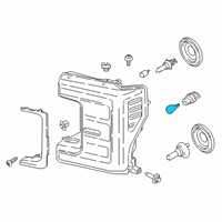 OEM 2020 Ford F-350 Super Duty Marker Lamp Bulb Diagram - JL3Z-13466-A